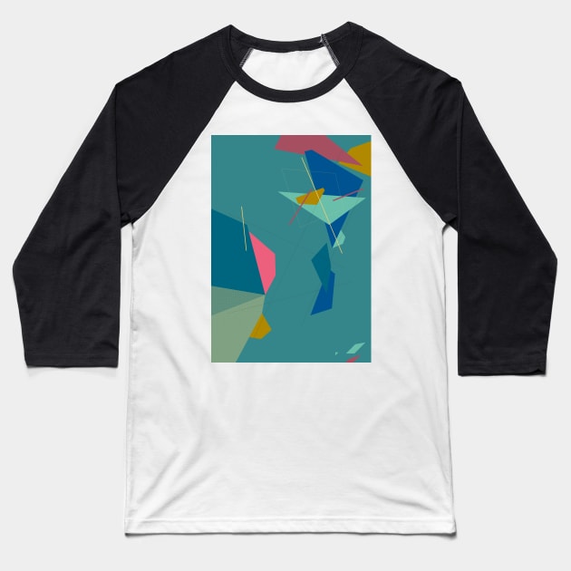 Abstract#159 Baseball T-Shirt by process22